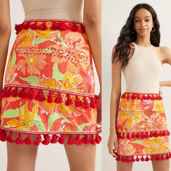 Anthropologie Dresses & Skirts - Anthropologie Verb Electra Eyelet Mini Skirt